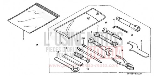 OUTILS CB500S2 de 2002